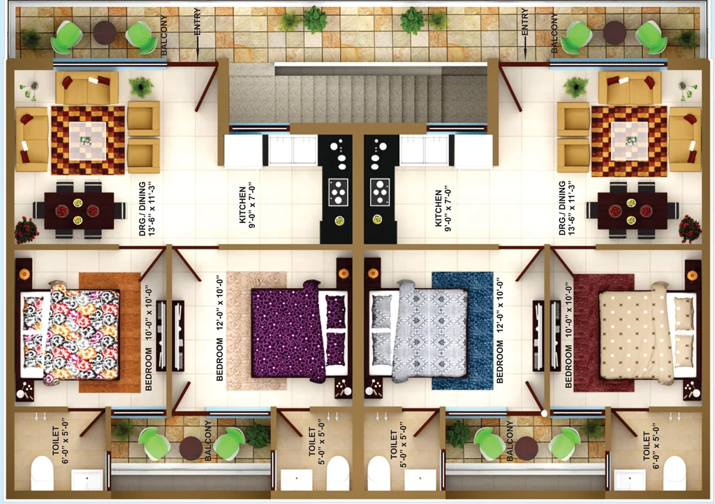 Floor Plan of Paradise Darpan Homz in Mohali, Chandigarh - Image 390665