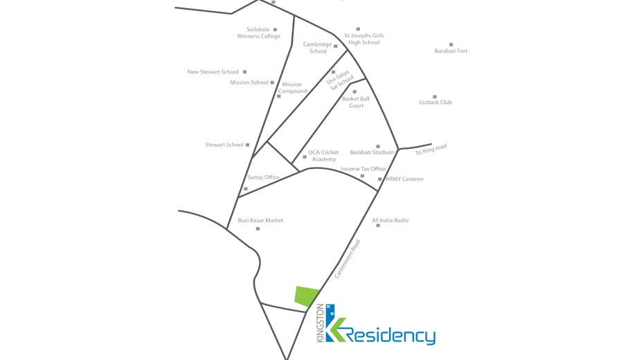 Location of Kandoi Kingston Residency - Image 390877