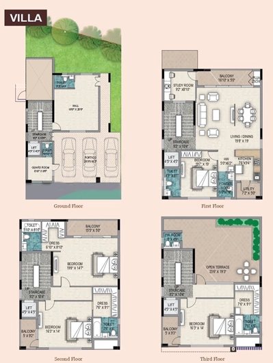 4 BHK House/Villa in JMG Skypark in Cuttack, Bhubaneswar - Image 912684