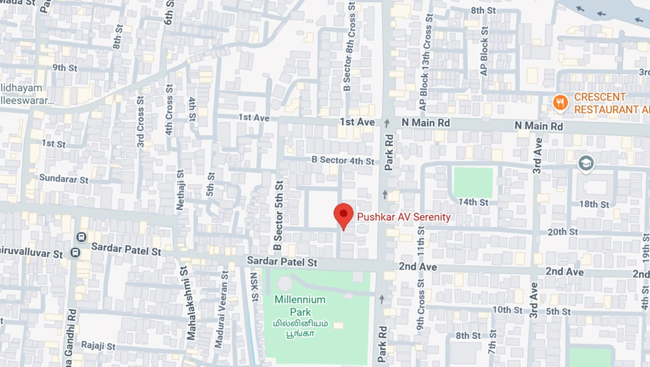 Location of Pushkar AV Serenity in Anna Nagar, Chennai - Image 390678