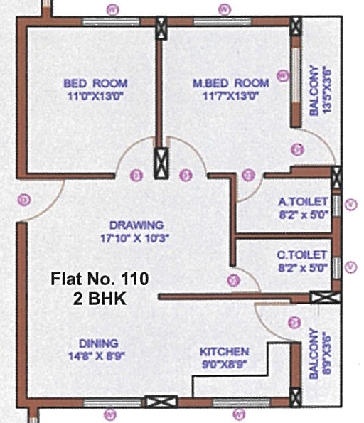 2 BHK Flat in Sai Parx Residency in Uttara, Bhubaneswar - Image 912782