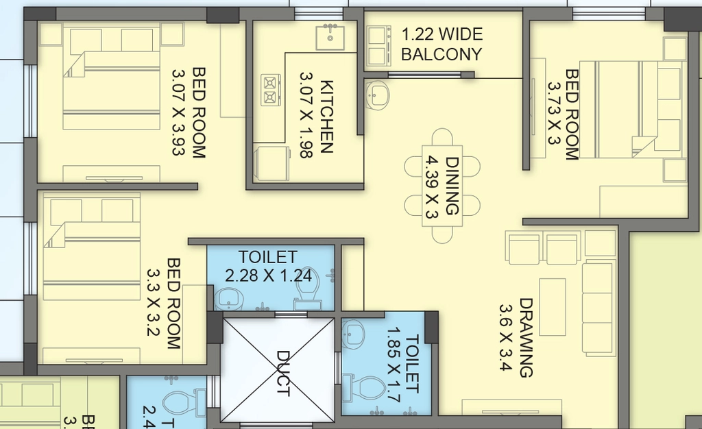 3 BHK Flat in Css Aastha Highway in Uttara, Bhubaneswar - Image 912640