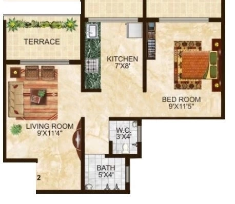 2 BHK Flat in Tater Florence in Karjat, Thane - Image 912968