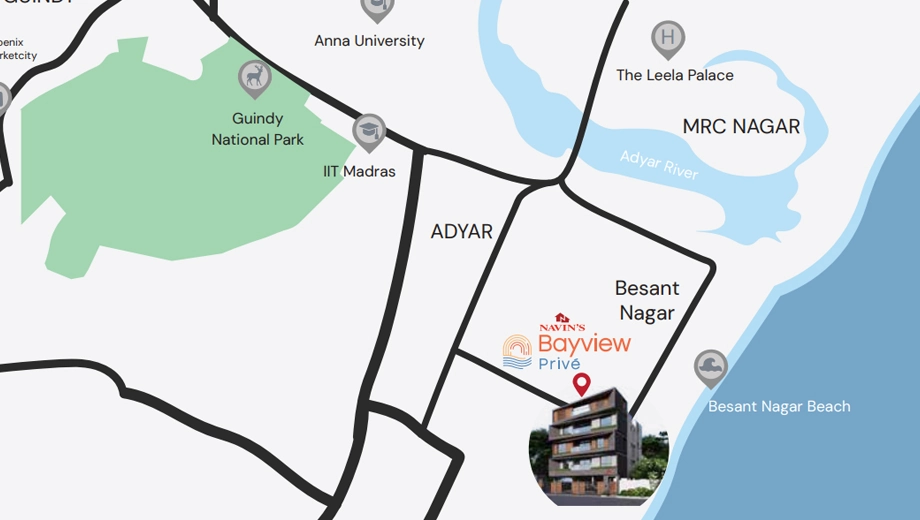 Location of Navins Bayview Prive - Image 390894