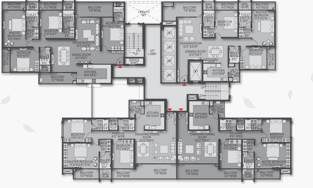 Floor Plan of SJD Royal Presidency in Raghunathpur, Bhubaneswar - Image 397722