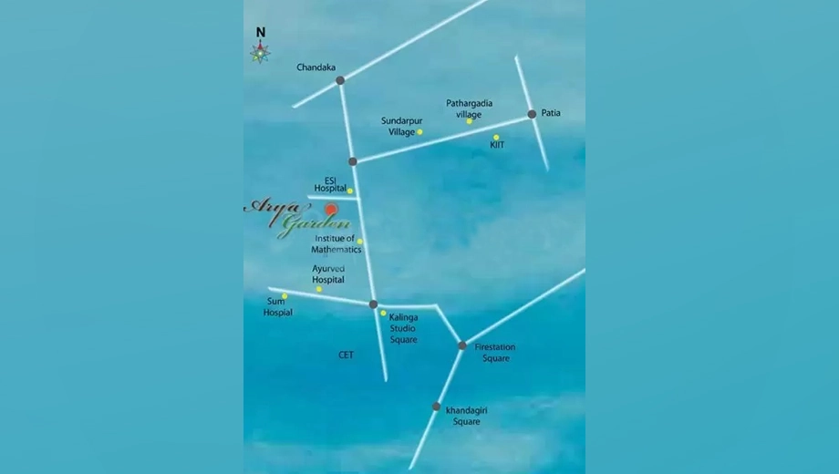 Location of Aryadev Arya Garden - Image 391103