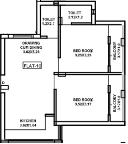 2 BHK Flat in Devavrat DHPL Satyabata Complex in Kalarahanga, Bhubaneswar - Image 912774