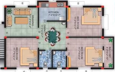 3 BHK Flat in Sai Roshan Homes in Kalarahanga, Bhubaneswar - Image 913020