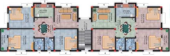 Floor Plan of Sai Roshan Homes in Kalarahanga, Bhubaneswar - Image 391663