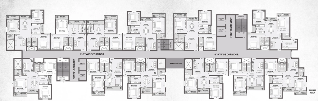 Floor Plan of Sidhivinayak Varunya in Sundarpur, Bhubaneswar - Image 397729