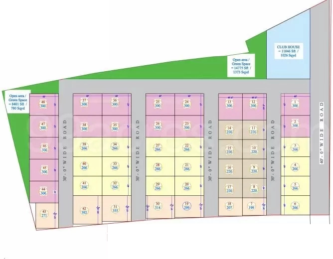 Master Plan of Aarohi Sudeeksha Villas in Mokila, Hyderabad - Image 391054