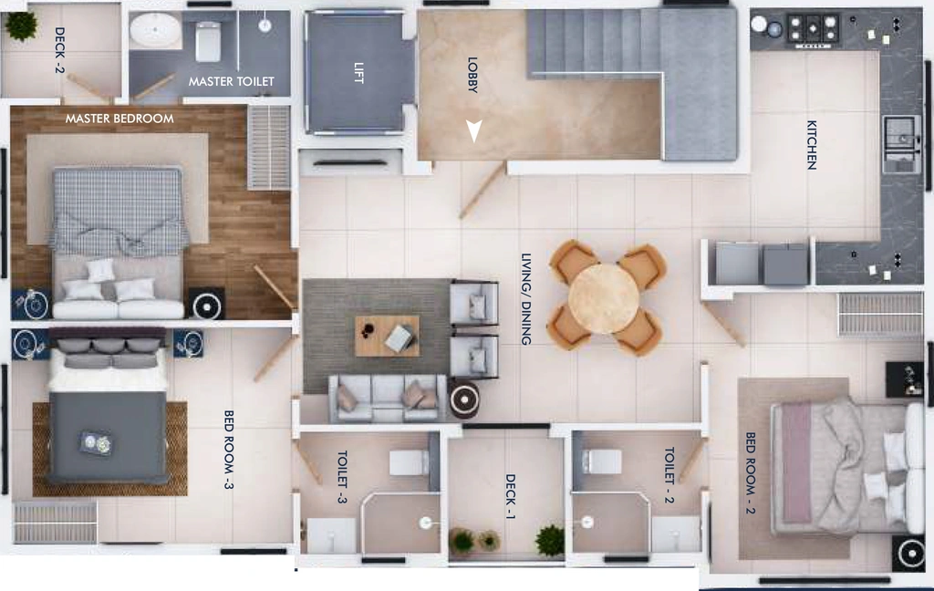 Floor Plan of Bluemoon Nivas in Ashok Nagar, Chennai - Image 391064