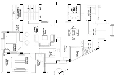 4 BHK Flat in Sriyam The Crest in Patharagadia, Bhubaneswar - Image 913189