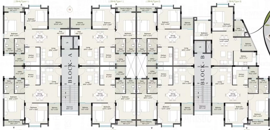 Floor Plan of Sriyam The Crest in Patharagadia, Bhubaneswar - Image 392097