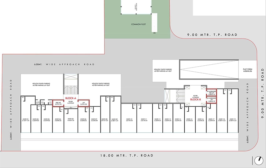 Master Plan of Commercial Nila Ananta Heights in Nava Vadaj, Ahmedabad - Image 391183