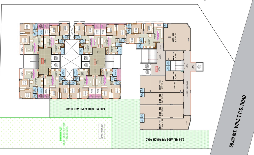 Master Plan of Commercial Nilkanth Dharm Skyview in Hathijan, Ahmedabad - Image 391198