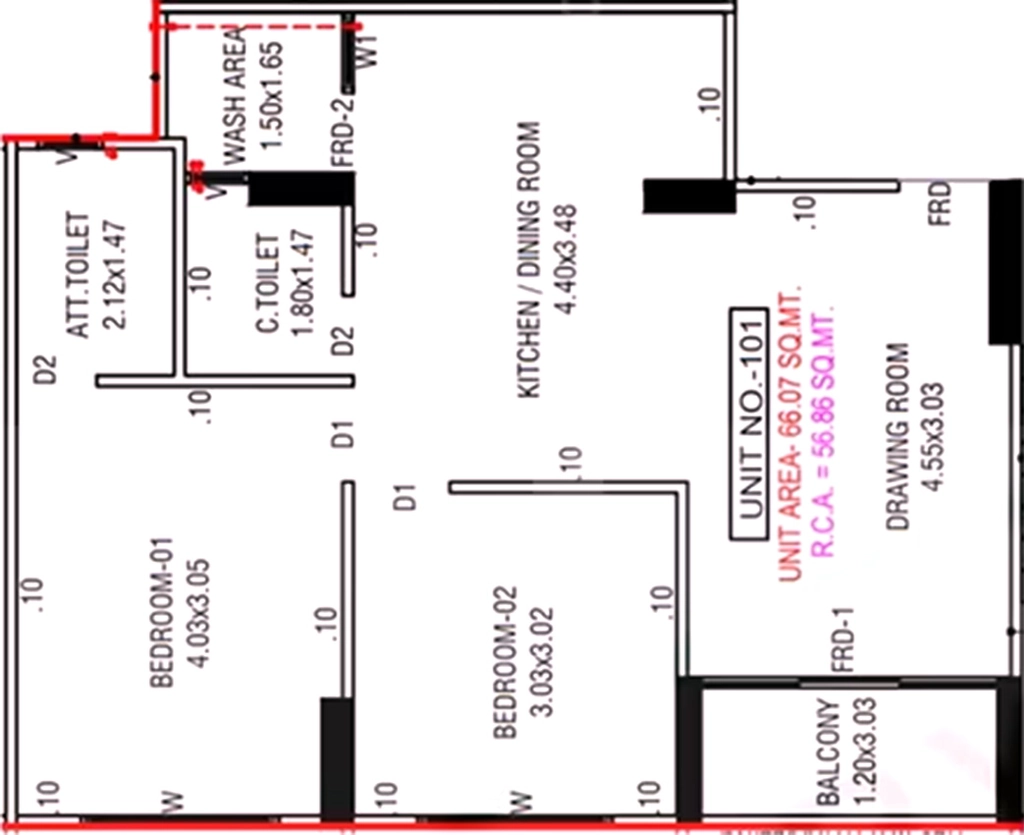 2 BHK Flat in Om The Amber in Tragad, Ahmedabad - Image 912816