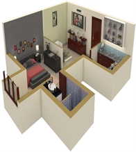1 BHK Flat in Boudha Kamalini Tower in Raghunathpur, Bhubaneswar - Image 913002