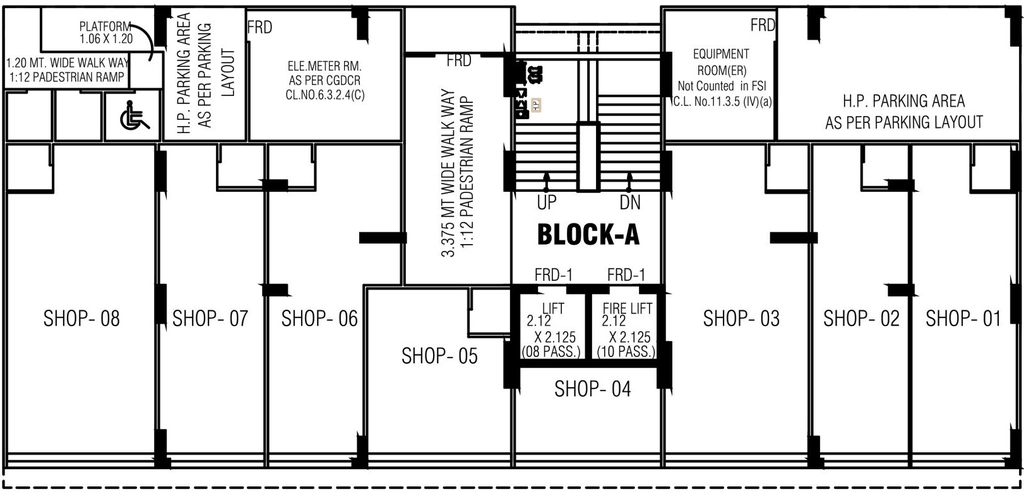 Floor Plan of Commercial Omkar Anantam Luxuria in Hathijan, Ahmedabad - Image 391230