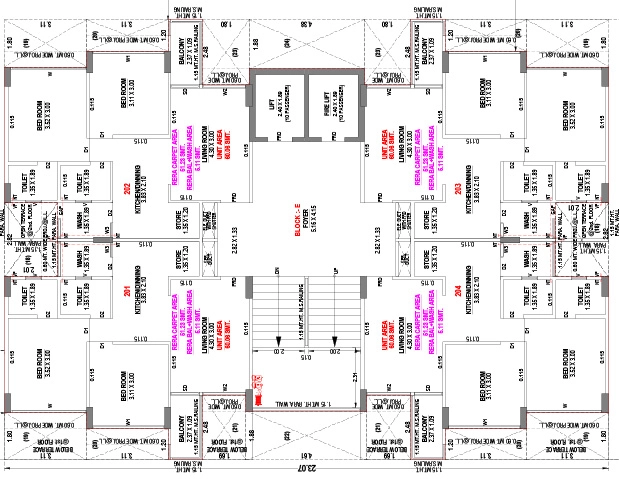 Floor Plan of Devashish Origin X in Lambha, Ahmedabad - Image 391238