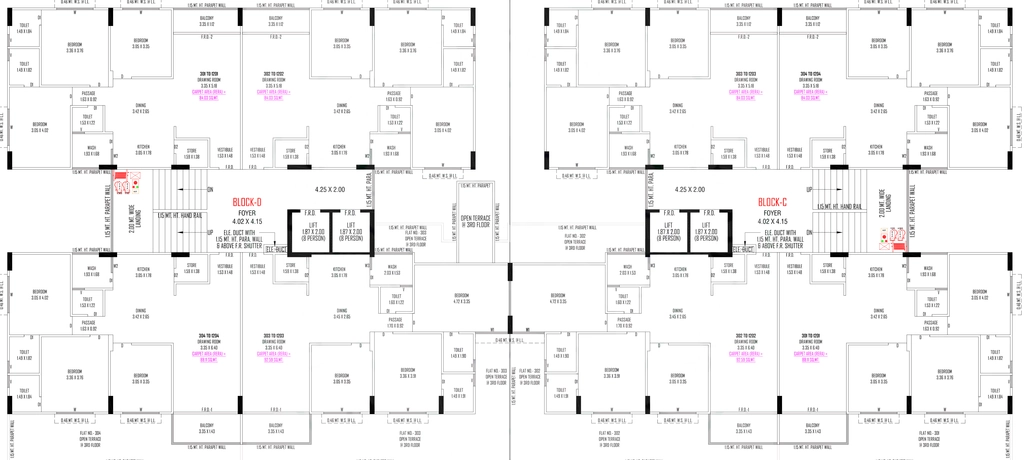 Floor Plan of Shree Oscar Miracle in Hanspura, Ahmedabad - Image 391258