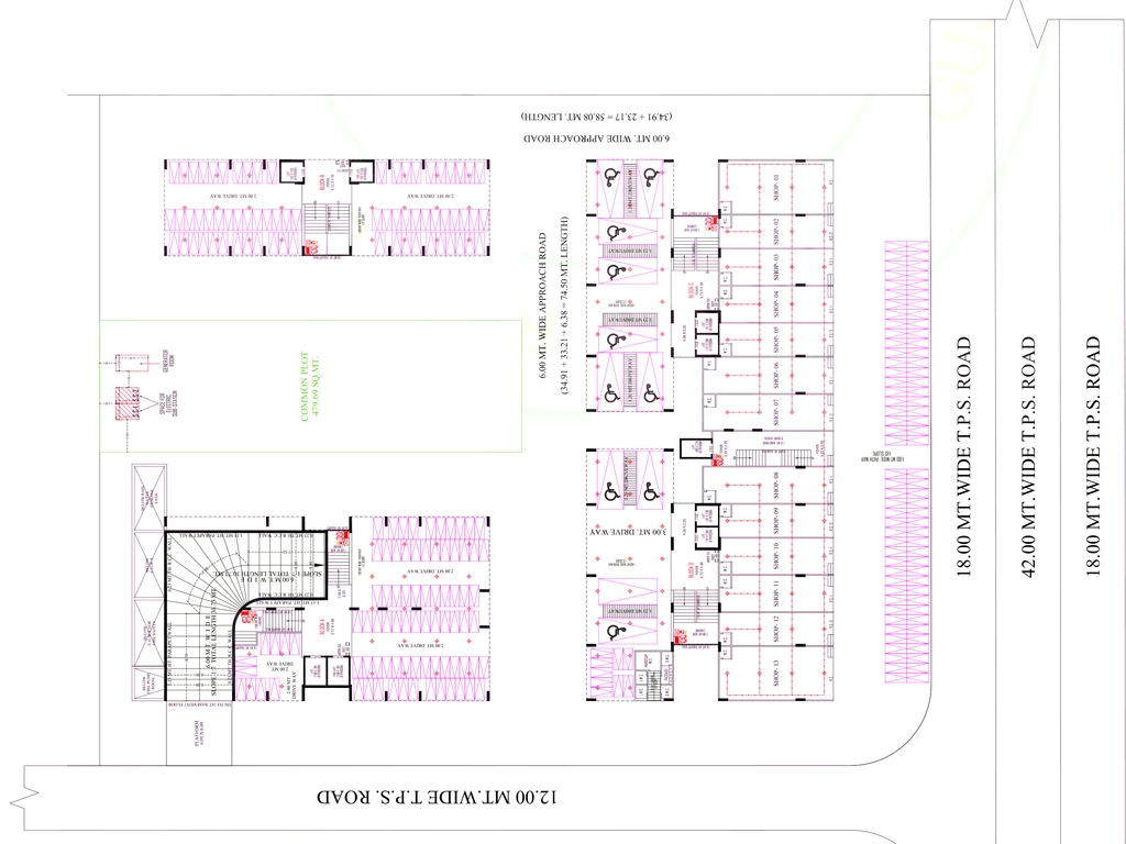 Master Plan of Commercial Shree Oscar Miracle in Hanspura, Ahmedabad - Image 391263