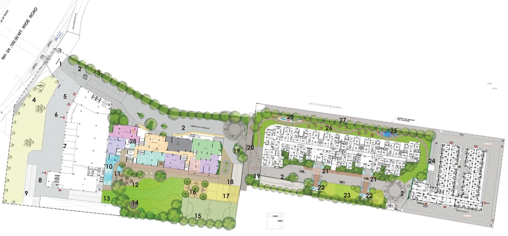 Master Plan of Aradhyam Spa City Phase 1 in NH 24, Ghaziabad - Image 391277