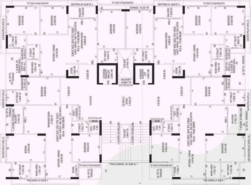 Floor Plan of Panchamrut Divine in Lapkaman, Ahmedabad - Image 391282