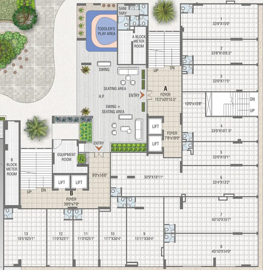 Floor Plan of Commercial Panchamrut Orchid in Shilaj, Ahmedabad - Image 391350