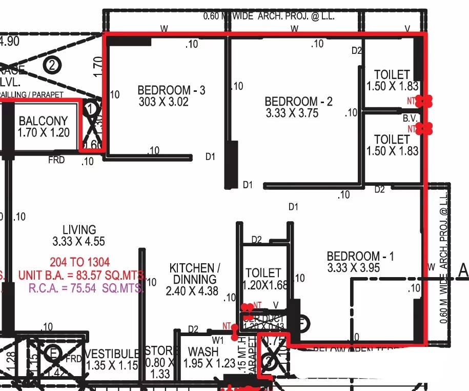 3 BHK Flat in Pratham Benison in Shela, Ahmedabad - Image 912881