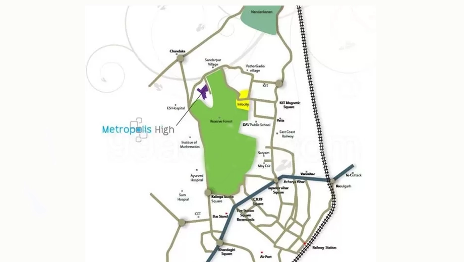 Location of RNG Metropolis High in Sundarpada, Bhubaneswar - Image 391657