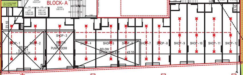 Floor Plan of Commercial Pratham Benison in Shela, Ahmedabad - Image 391369