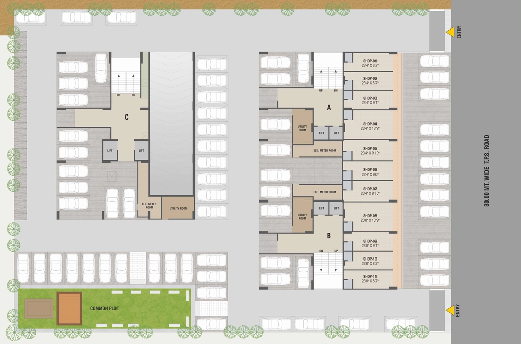 Master Plan of Shiv Pratham Glory in Vinzol, Ahmedabad - Image 397685
