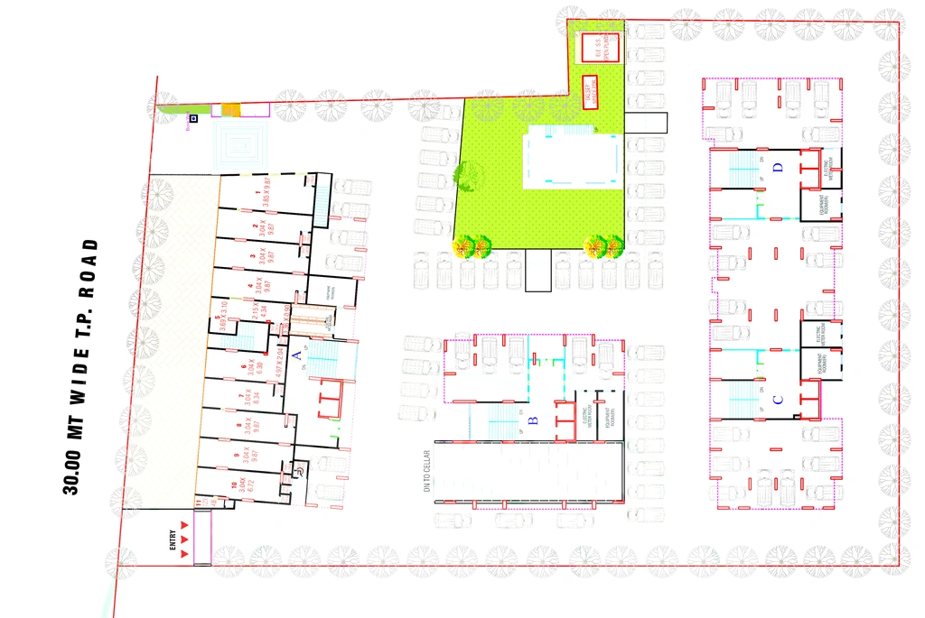 Master Plan of Radhe Tirupati Sky in Vatva, Ahmedabad - Image 391390