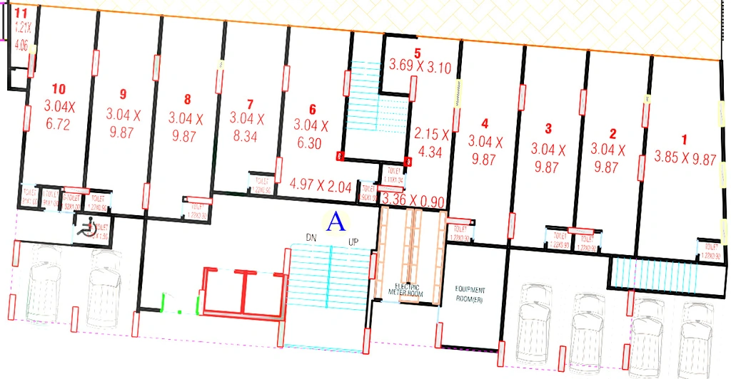 Floor Plan of Commercial Radhe Tirupati Sky in Vatva, Ahmedabad - Image 391397