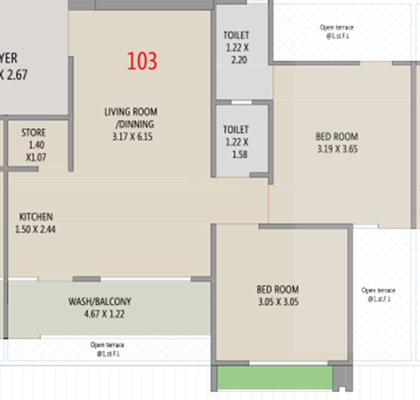 2 BHK Flat in Kedar Radheshree Sky in Vinzol, Ahmedabad - Image 912906