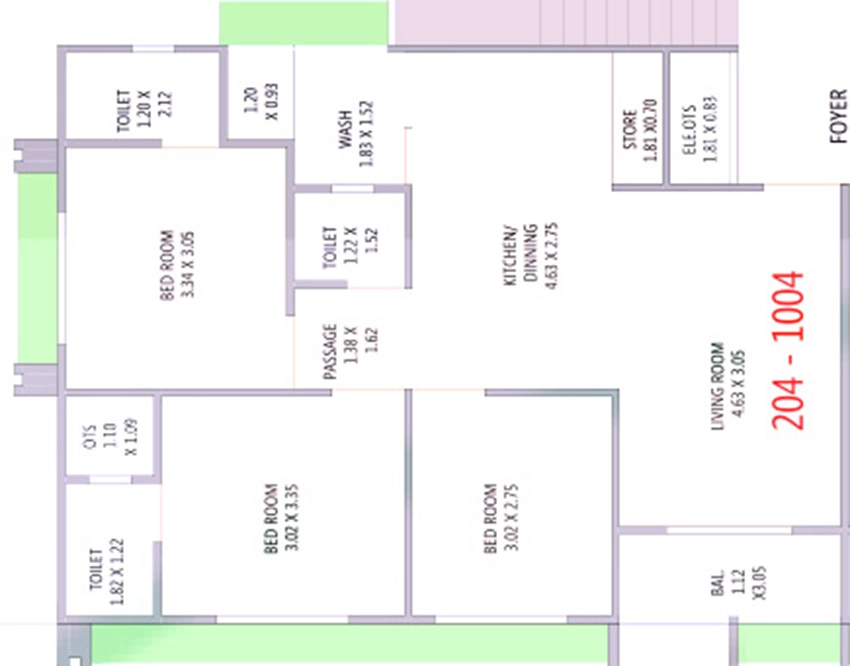 3 BHK Flat in Kedar Radheshree Sky in Vinzol, Ahmedabad - Image 912907