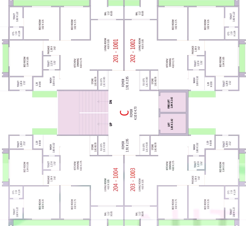 Floor Plan of Commercial Kedar Radheshree Sky in Vinzol, Ahmedabad - Image 391415