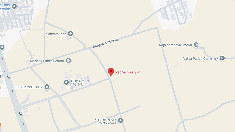 Location of Commercial Kedar Radheshree Sky - Image 391413