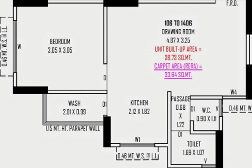 1 BHK Flat in Raghuvir Aryaman Ayodhyapuri in Narolgam, Ahmedabad - Image 912921