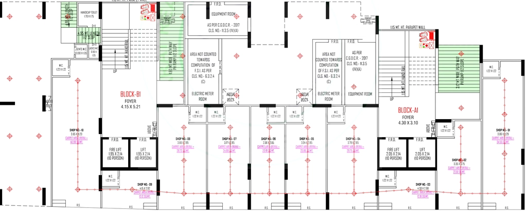 Floor Plan of Commercial Raghuvir Aryaman Ayodhyapuri in Narolgam, Ahmedabad - Image 391452