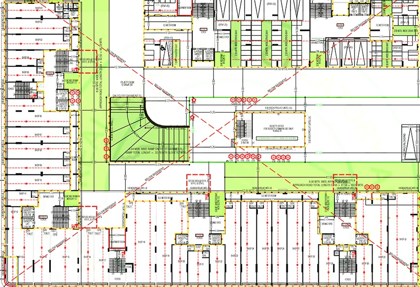 Floor Plan of Commercial Rashmi Riesen in Shela, Ahmedabad - Image 391474