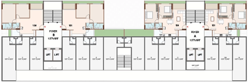 Floor Plan of Commercial Regalia Inara in South Bopal, Ahmedabad - Image 391536