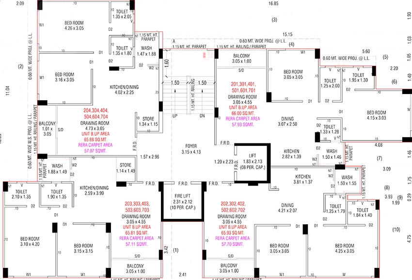 Floor Plan of Rishi Enclave in Vatva, Ahmedabad - Image 391570