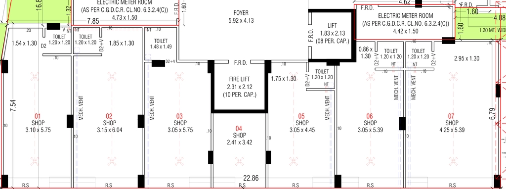 Floor Plan of Commercial Rishi Enclave in Vatva, Ahmedabad - Image 391588