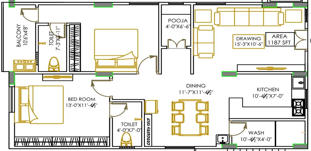 2 BHK Flat in Aditya Sunrise And Moonlight in Nacharam, Hyderabad - Image 913028