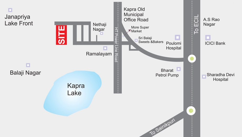 Location of Annapoorna PN Residency - Image 391710