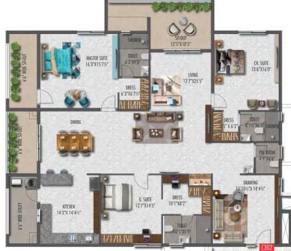 3 BHK Flat in Apple Eleganza in Mokila, Hyderabad - Image 913040