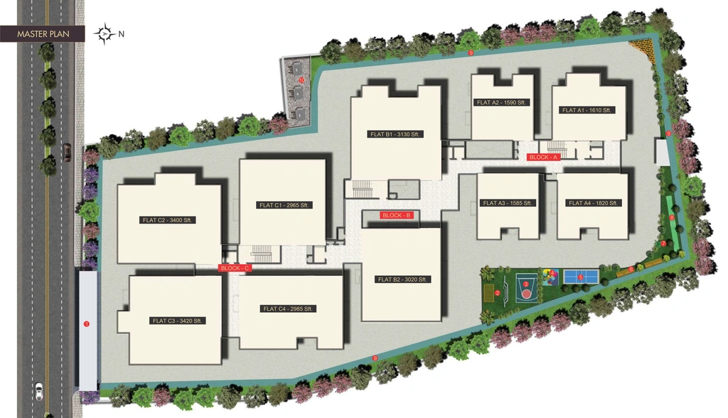 Master Plan of Apple Eleganza in Mokila, Hyderabad - Image 391728