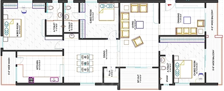 3 BHK Flat in Aryamitra Verbena in Puppalaguda, Hyderabad - Image 913043